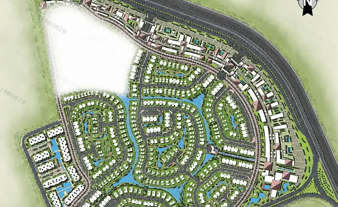 كمباوند تلال إيست القاهرة الجديدة master plan