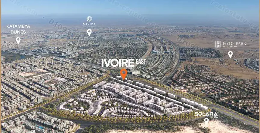 كمبوند إيفوار إيست نيو كايرو master plan