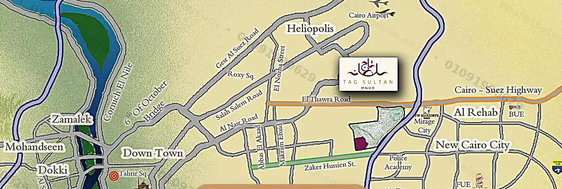 كمباوند تاج سلطان القاهرة الجديدة master plan