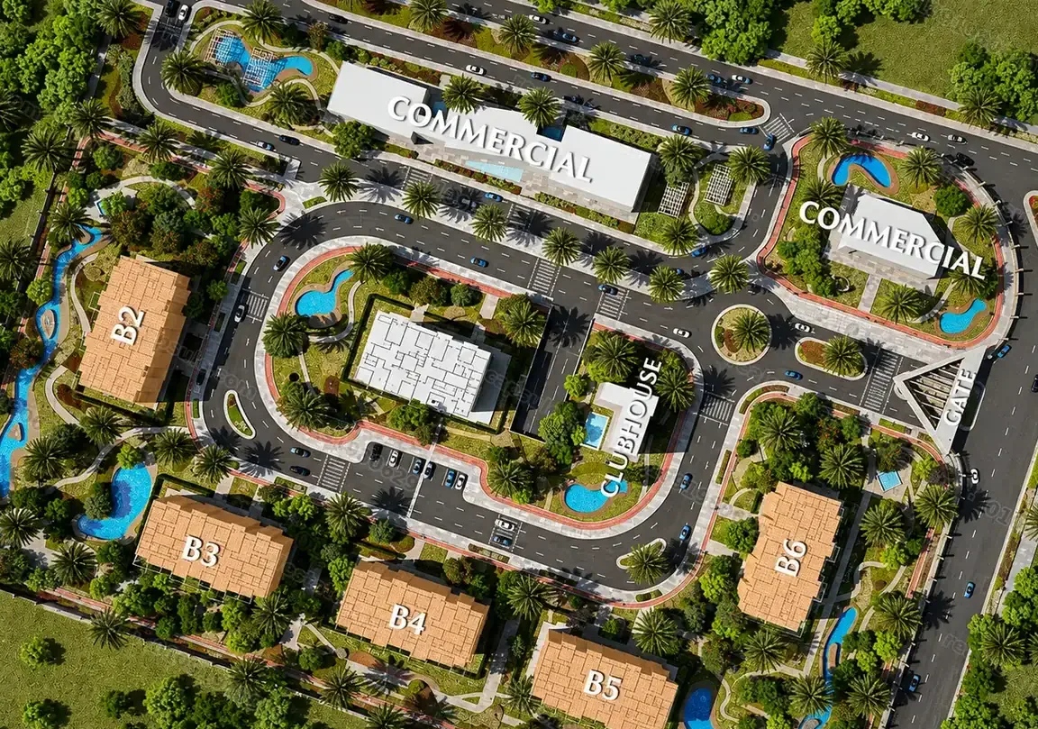 كمبوند قرية بوتيك القاهرة الجديدة master plan