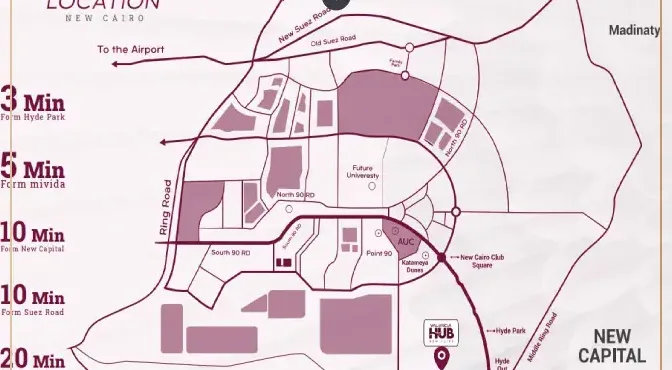 Valencia Hub Mall New Cairo master plan