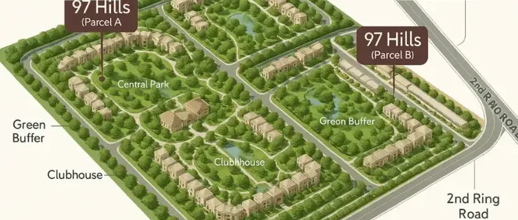 كمباوند هيلز القاهرة الجديدة الأسعار والتفاصيل master plan