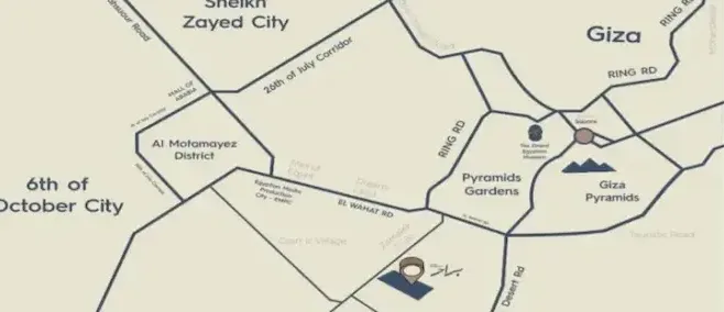 كمبوند براح حدائق أكتوبر master plan