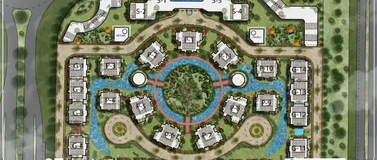 كمباوند يوفوريا كوين لاند العاصمة الجديدة master plan