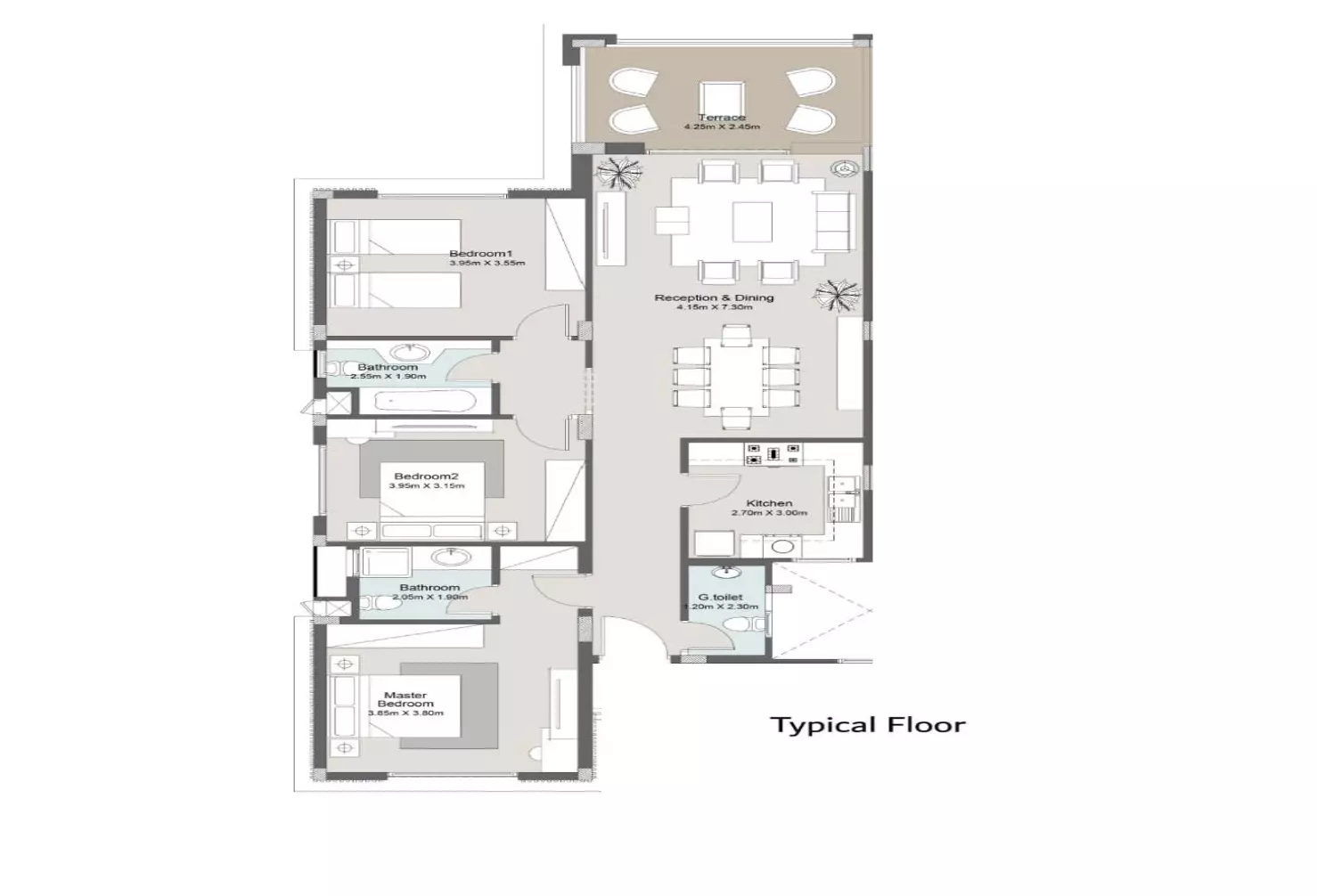 Apartment · 3 Bedrooms · 108–154 m² in كون الساحل الشمالي 2026 Koun North Coast
