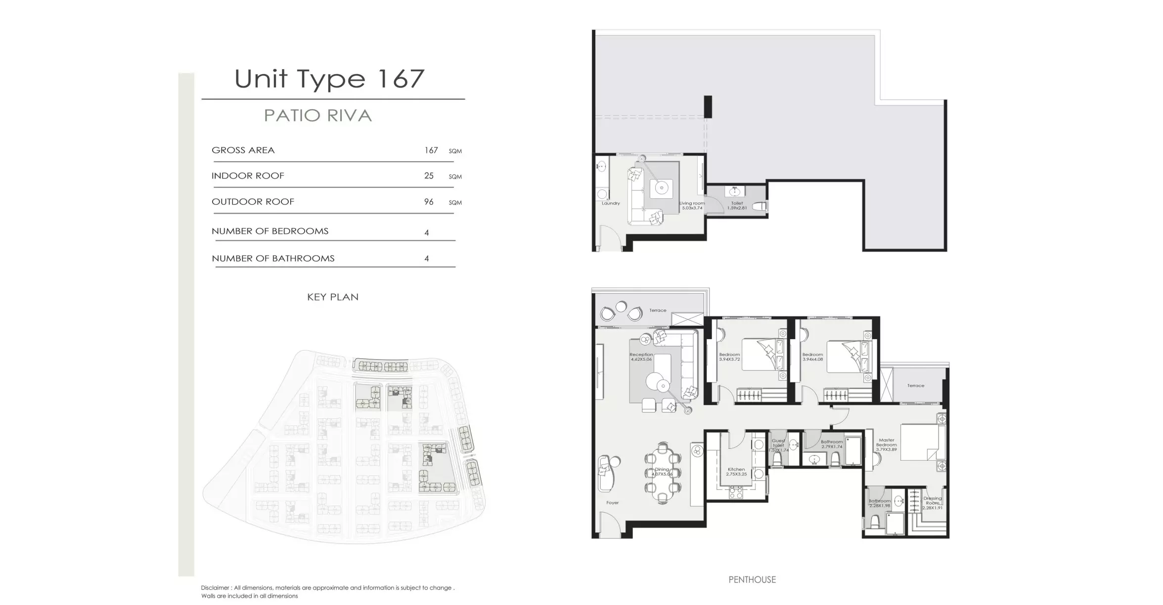بنتهاوس · 4 غرف · 156–212 م² في El Patio Riva Compound by La Vista 2