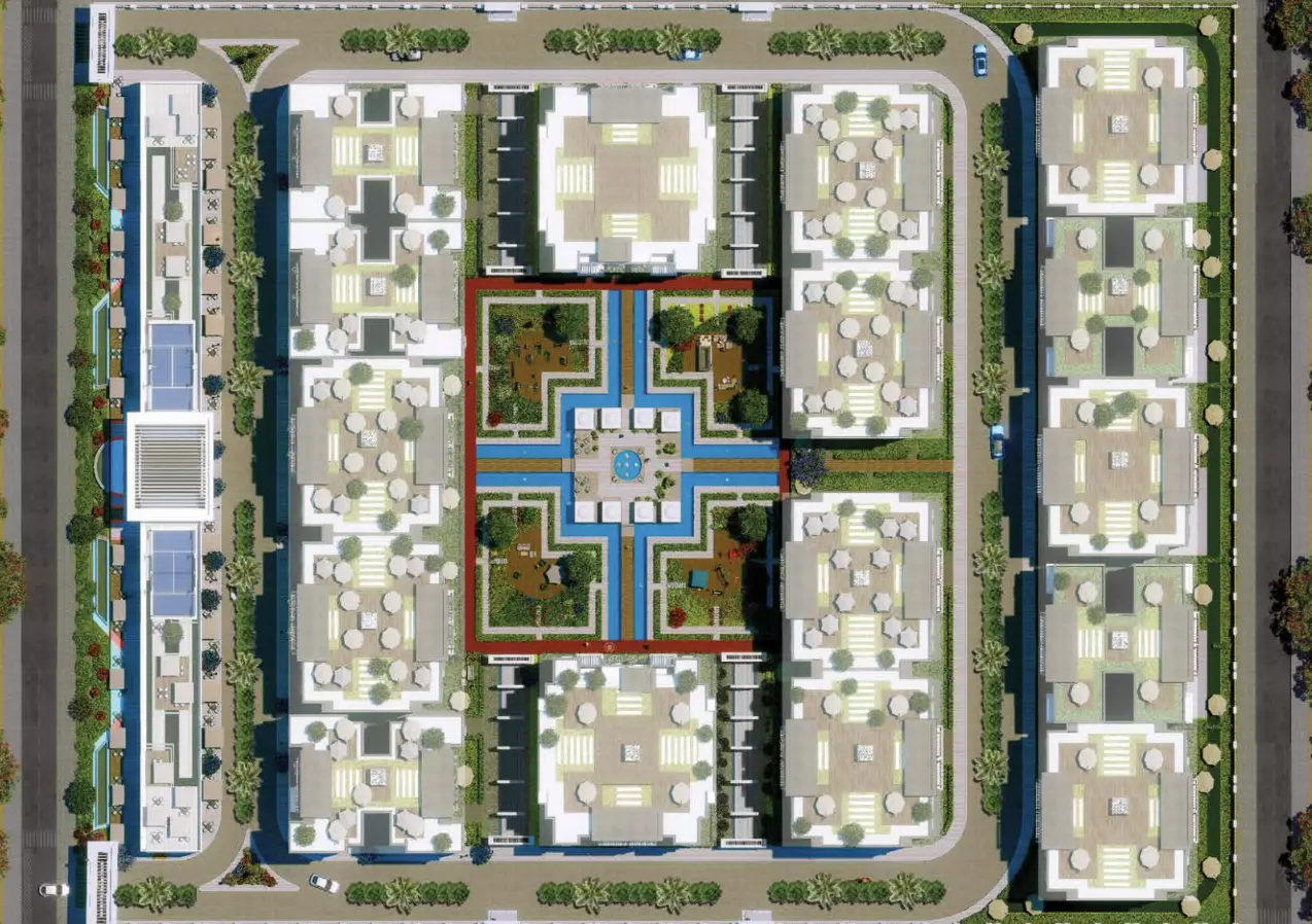 كمباوند رواق ريزيدنس نيو كايرو master plan