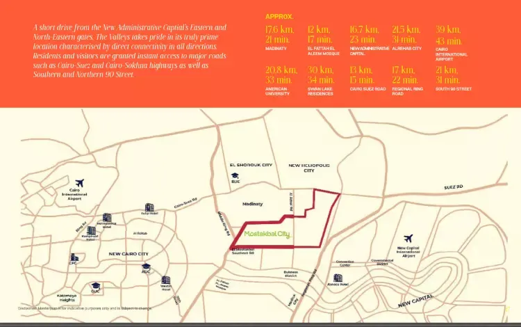 Compound The Valleys Mostakbal City master plan
