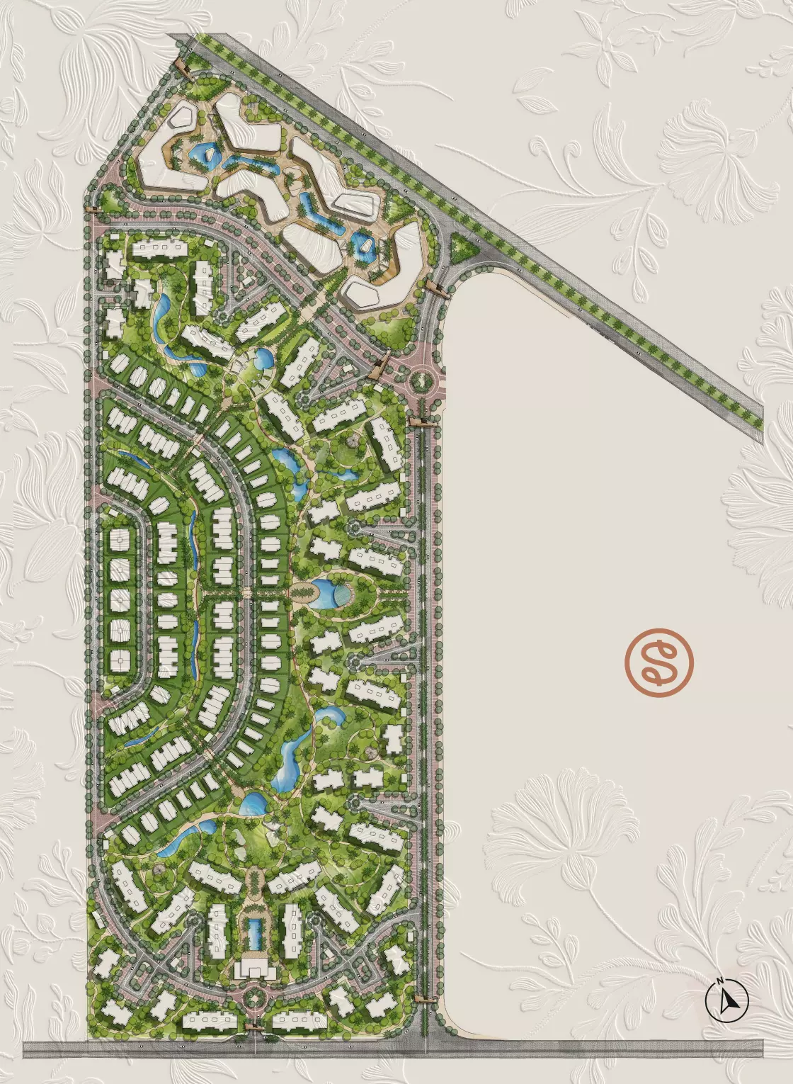 كمبوند هايد بارك سيجنتشر اكتوبر master plan