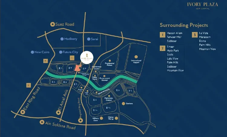 ايفوري بلازا العاصمة الإدارية master plan
