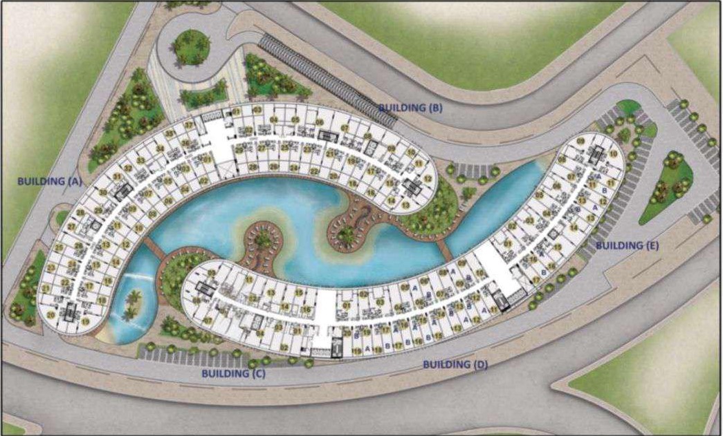 بحيرة السكن في الميدان الخامس master plan