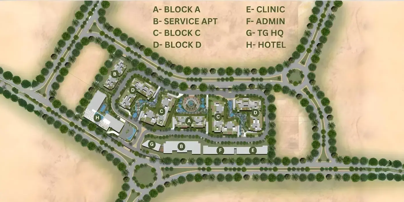 بالم إيست - المرحلة 1 master plan