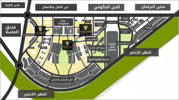 مول سينت العاصمة الادارية master plan