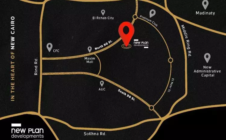 كمبوند امارا ريزيدنس التجمع الخامس master plan