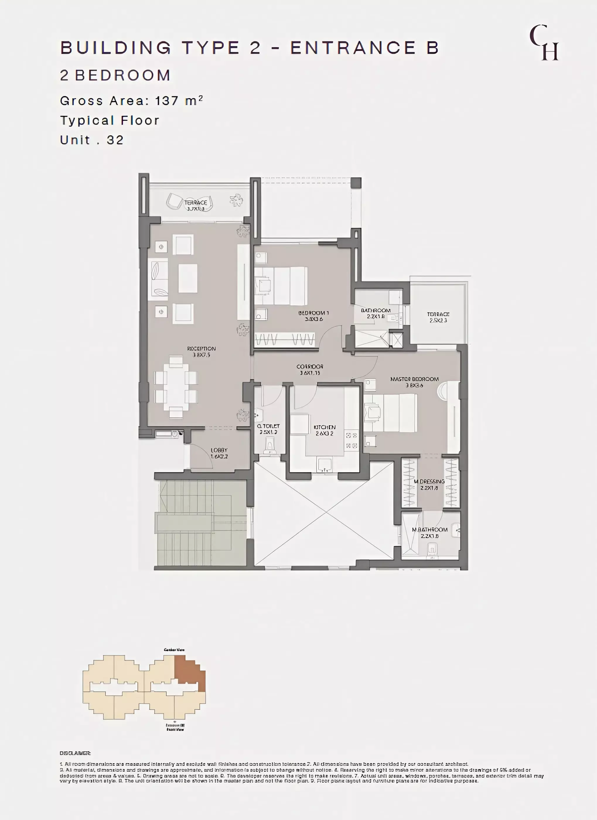 شقة · غرفتين · 109–154 م² في Club Hills Residence 3