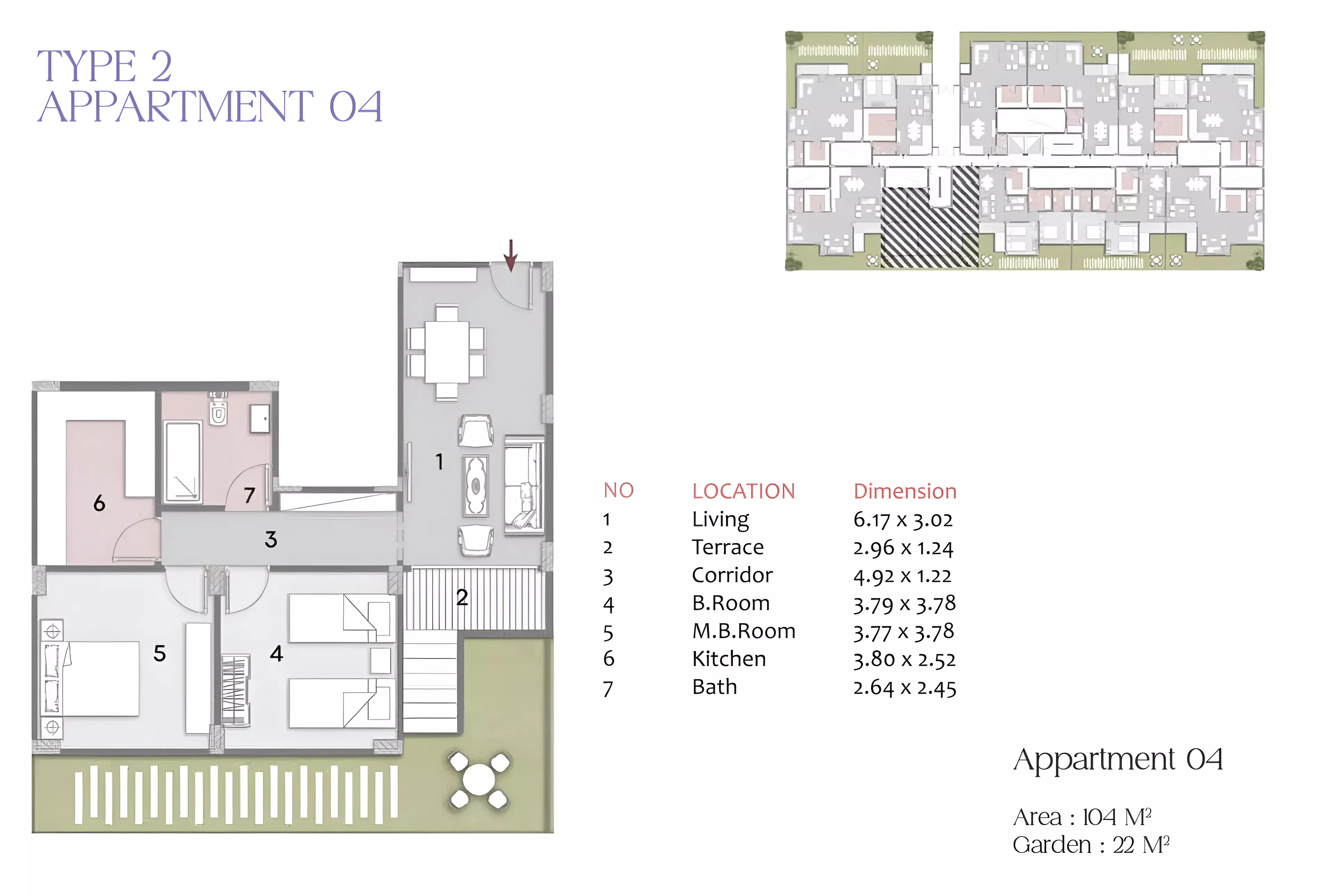 Apartment · 2 Bedrooms · 104–120 m² in كمبوند ايلين التجمع الخامس 2026 Compound Elen New Cairo 2