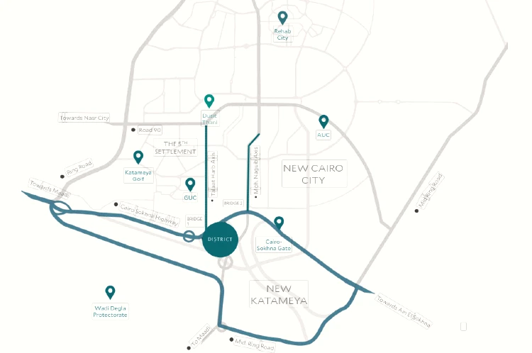 5 Compound District 5 New Cairo master plan