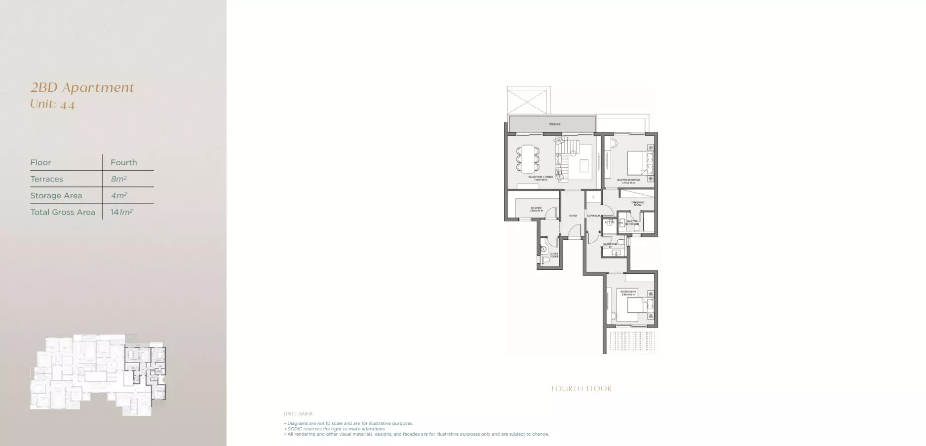 Apartment · 2 Bedrooms · 70–164 m² in East Vale 4