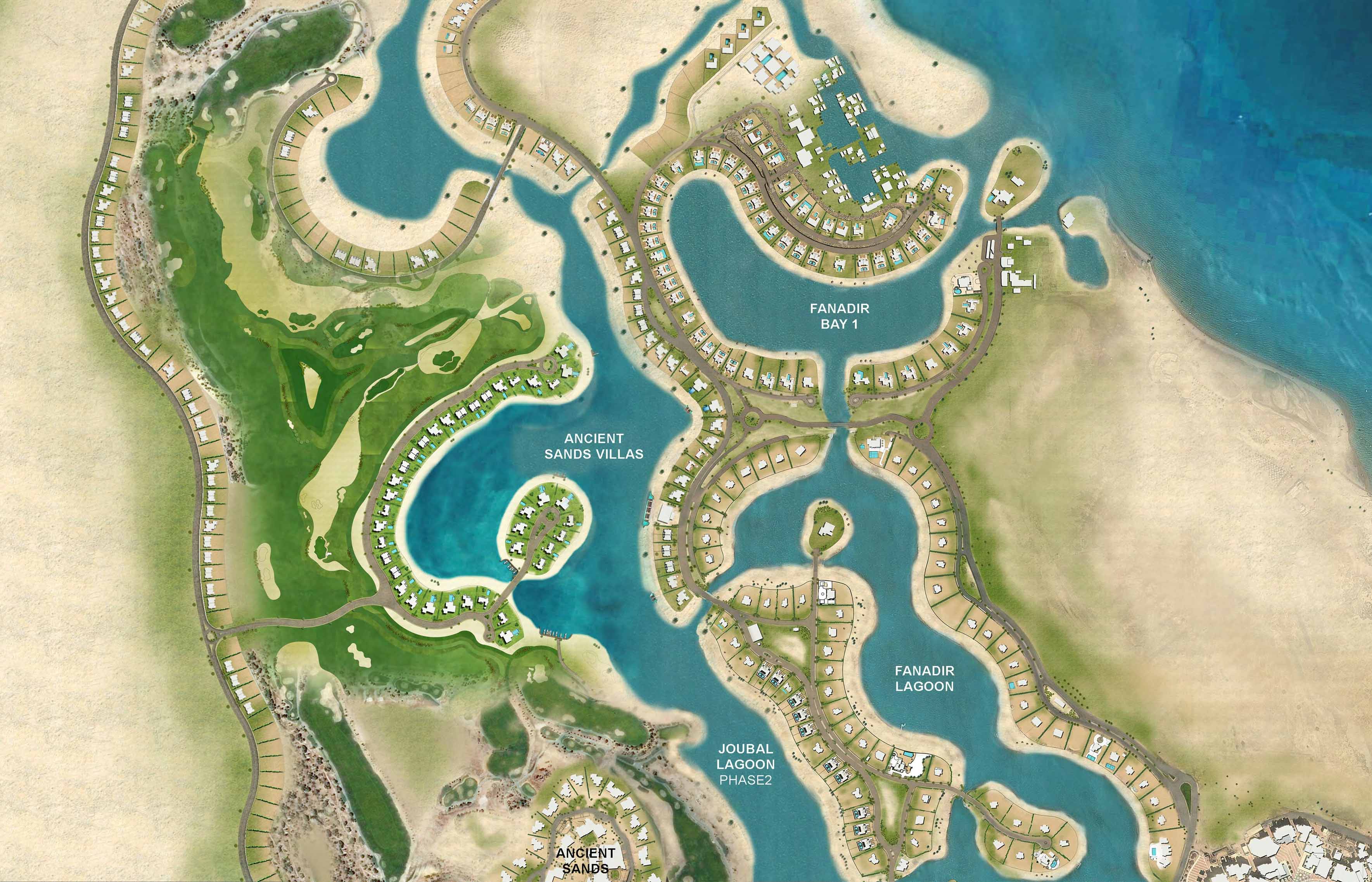 منتجع جولف الرمال القديمة master plan