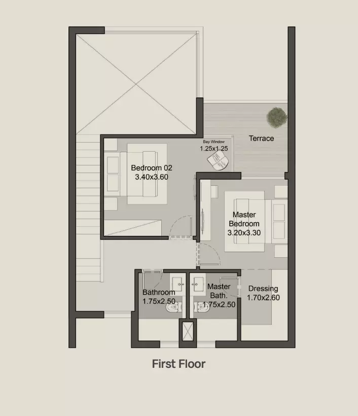 Townhouse · 3 Bedrooms · 173 m² in The Gray Residences-Hills of One 2