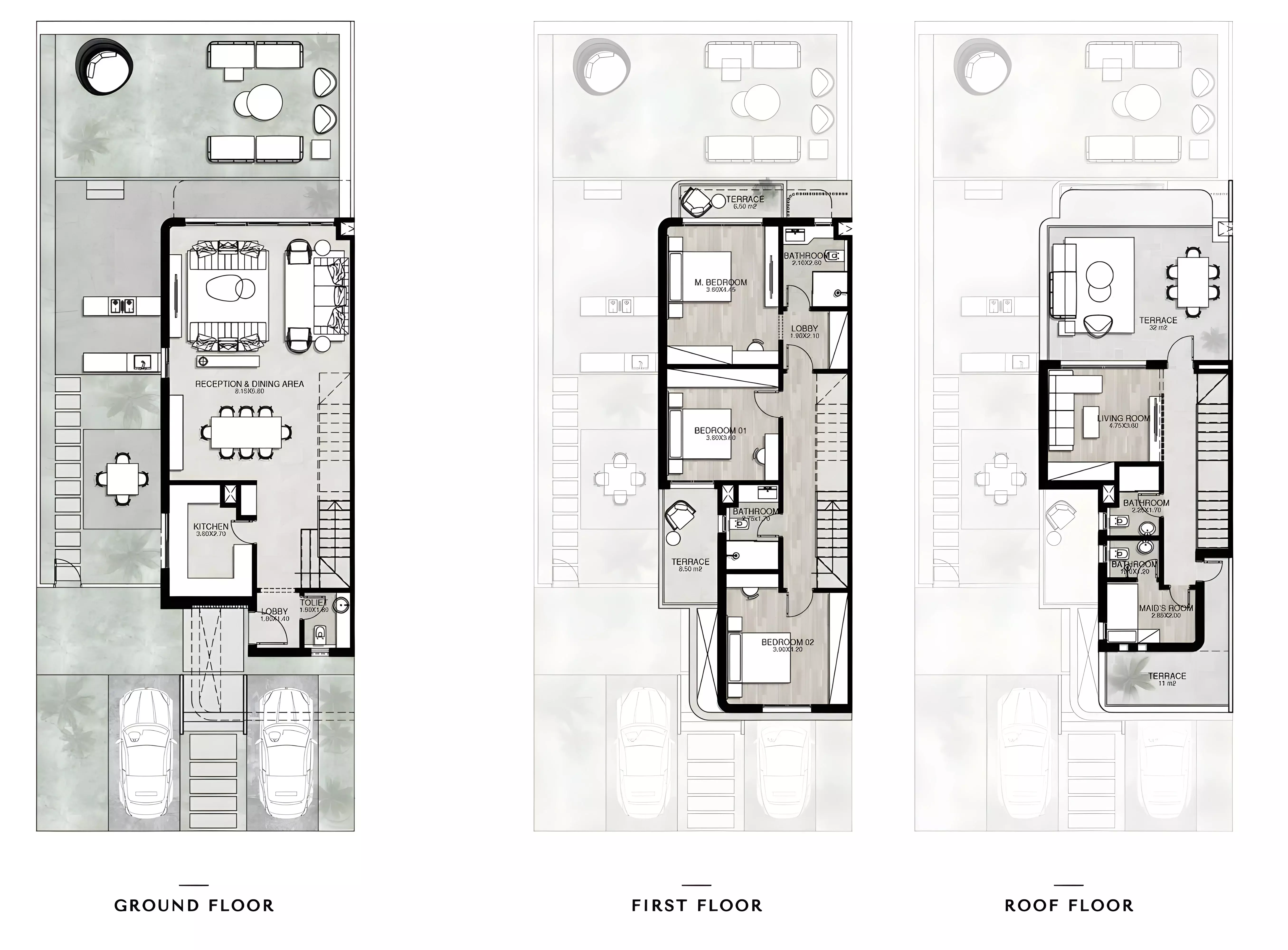 تاون هاوس · 3 غرف · 204–229 م² في Kukun Mostakbal City Compound by TLD 2