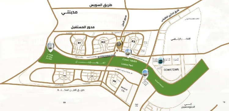 اي تي سي العاصمة الإدارية master plan