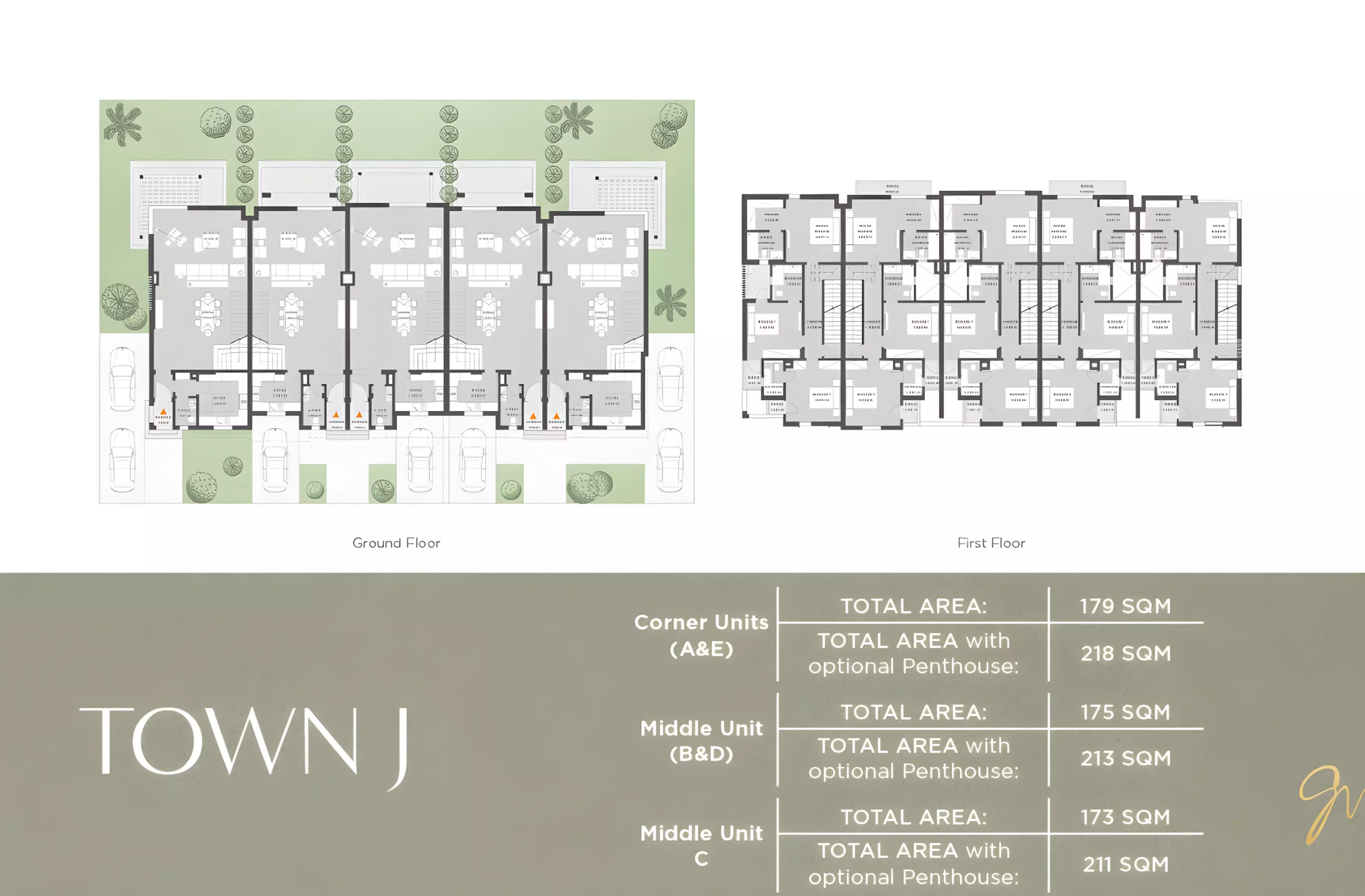 Townhouse · 3 Bedrooms · 175–177 m² in Green Valley 3