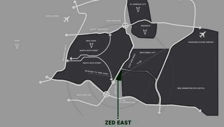كمبوند زيد ايست التجمع الخامس master plan