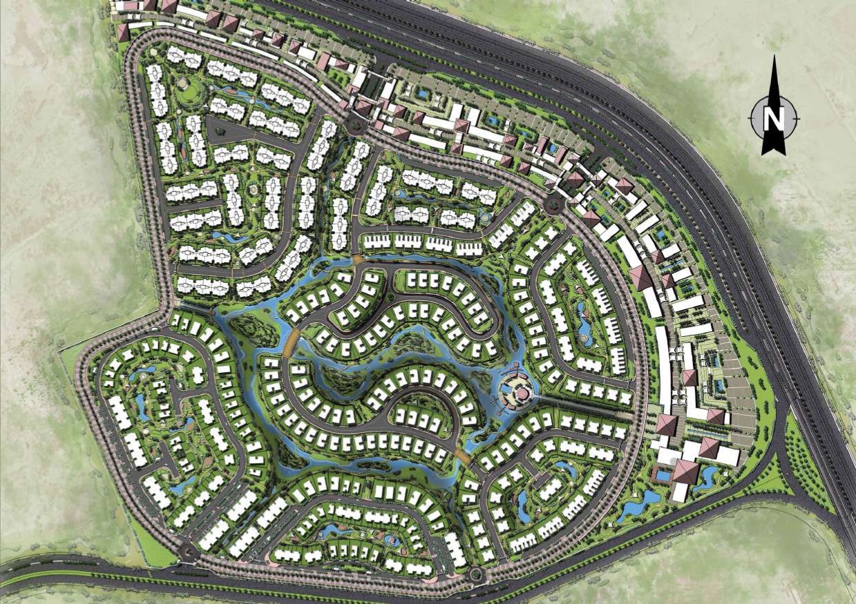 كمبوند تلال ايست التجمع الخامس master plan