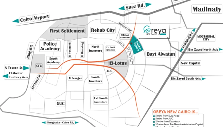 Compound Greya New Cairo master plan