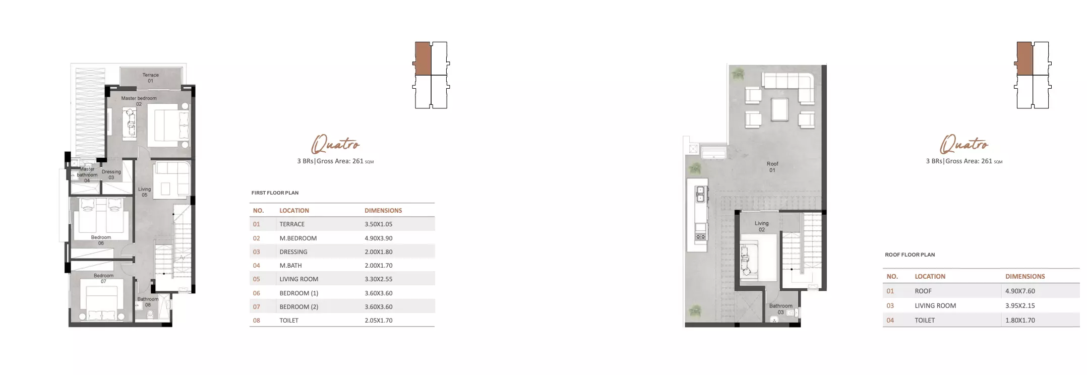 Villa · 3 Bedrooms · 213–261 m² in Rosevil 2