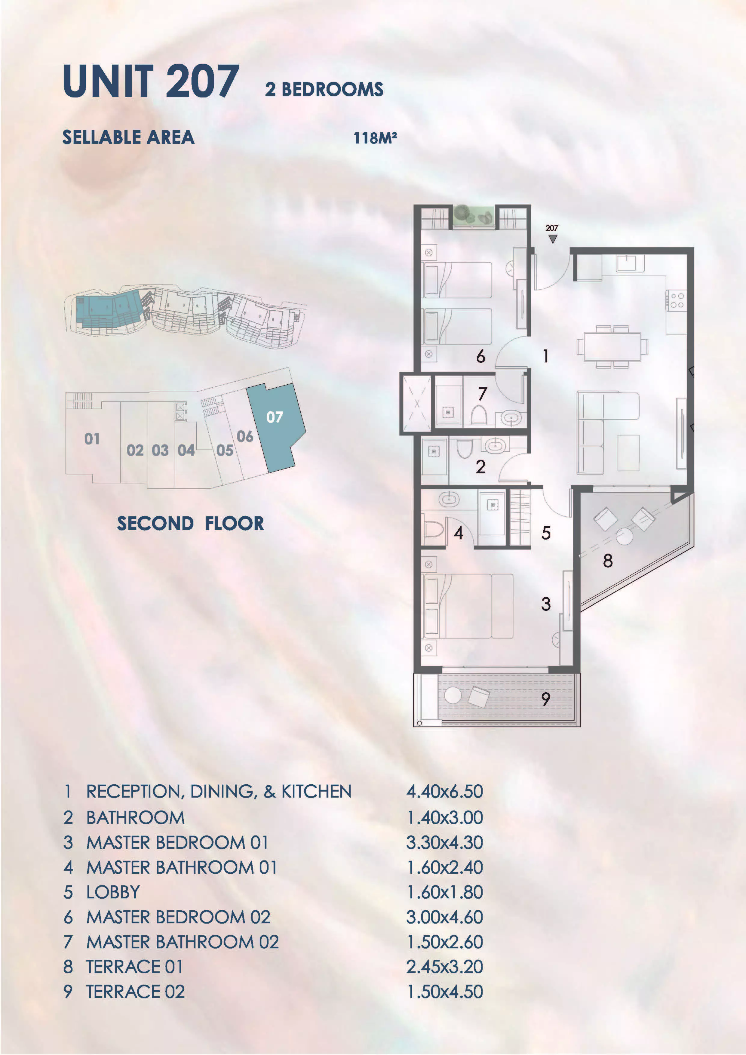 Apartment · 2 Bedrooms · 105–120 m² in قرية المصيف الساحل الشمالي 2026 Village El Masyaf North Coast 2