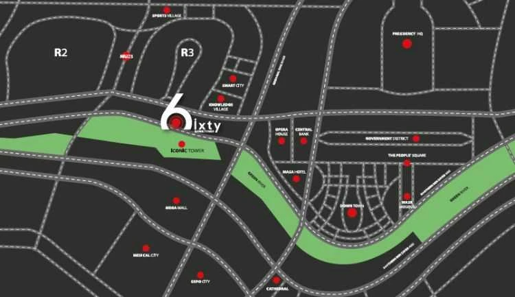 سيكستي ايكونيك تاور master plan