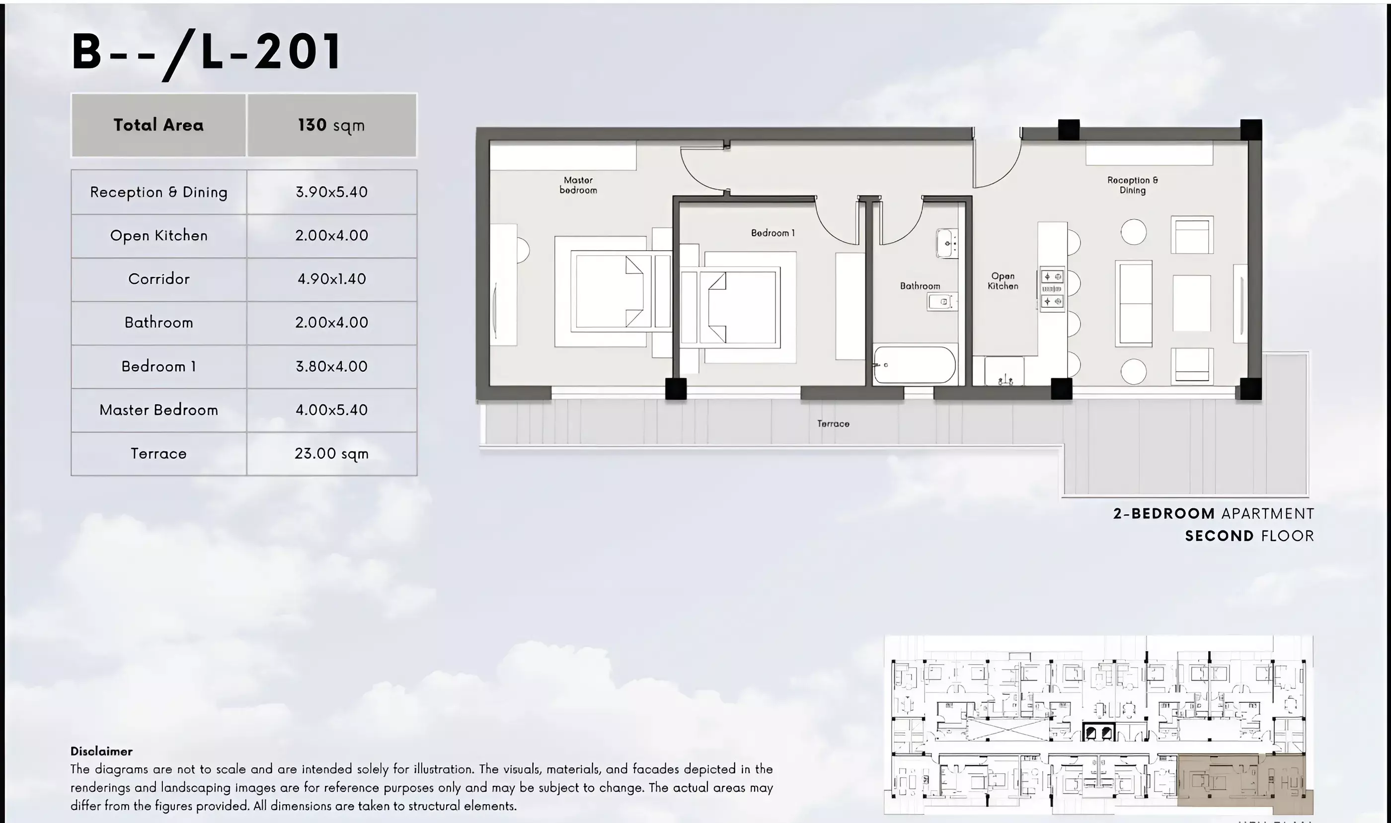 شقة · غرفتين · 127–148 م² في كمبوند كايت ريزيدنس اكتوبر 2026 Compound Kite Residence October 3