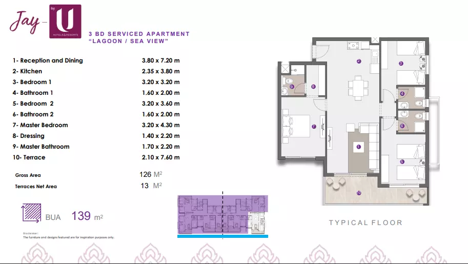 Apartment · 3 Bedrooms · 119–166 m² in Jay - DOSE 4