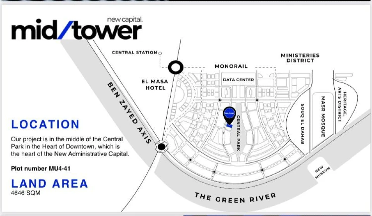 Mid Tower New Capital master plan