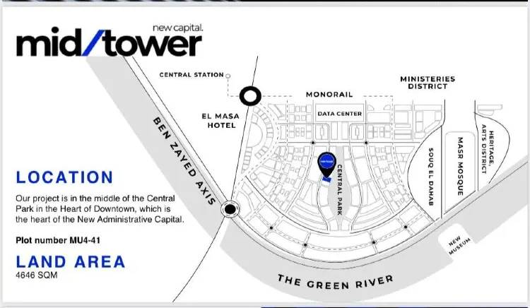 Mid Tower New Capital master plan