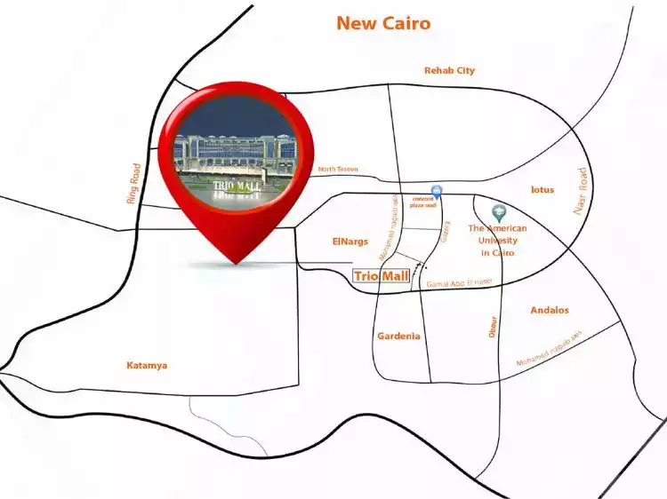 تريو مول التجمع الخامس master plan