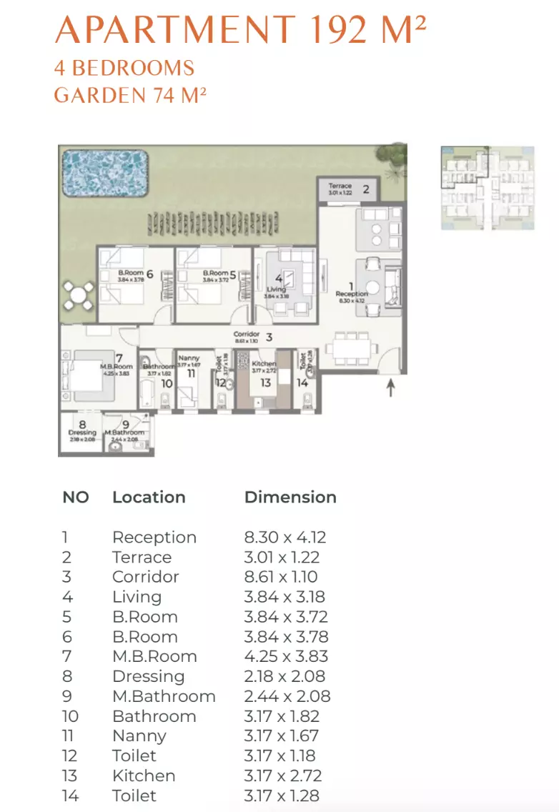 Apartment · 3 Bedrooms · 149–192 m² in Canyon8 3
