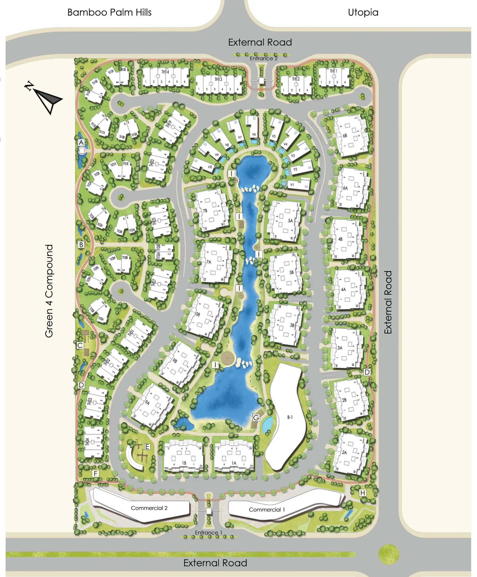 كمبوند ويست أكتوبر master plan