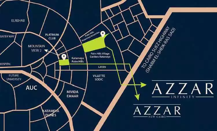 كمبوند ازار التجمع الخامس master plan