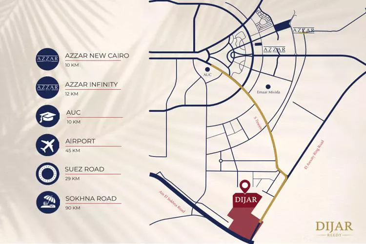 كمبوند ديجار التجمع الخامس master plan