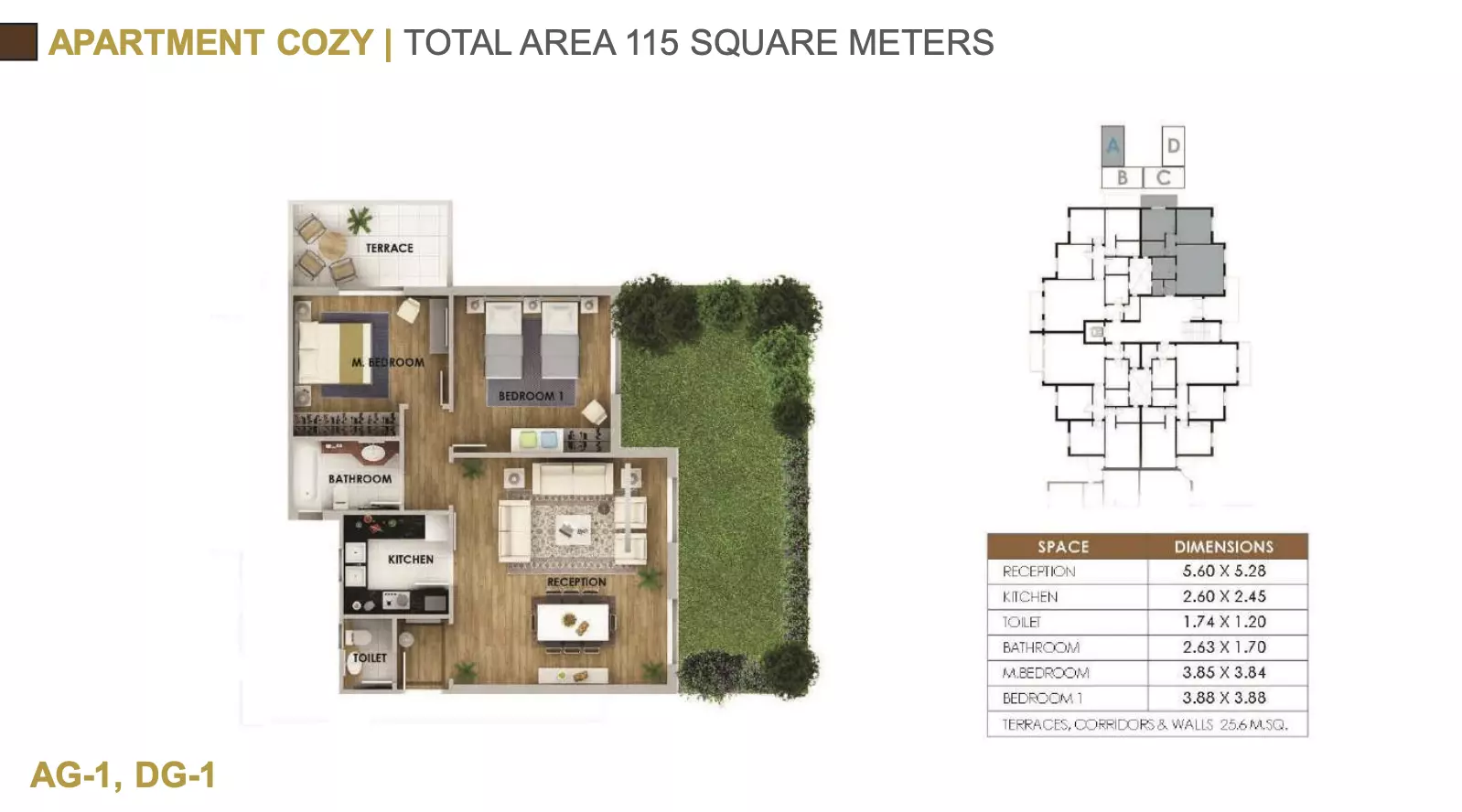 Apartment · 2 Bedrooms · 115–175 m² in Icity Mountain View 4