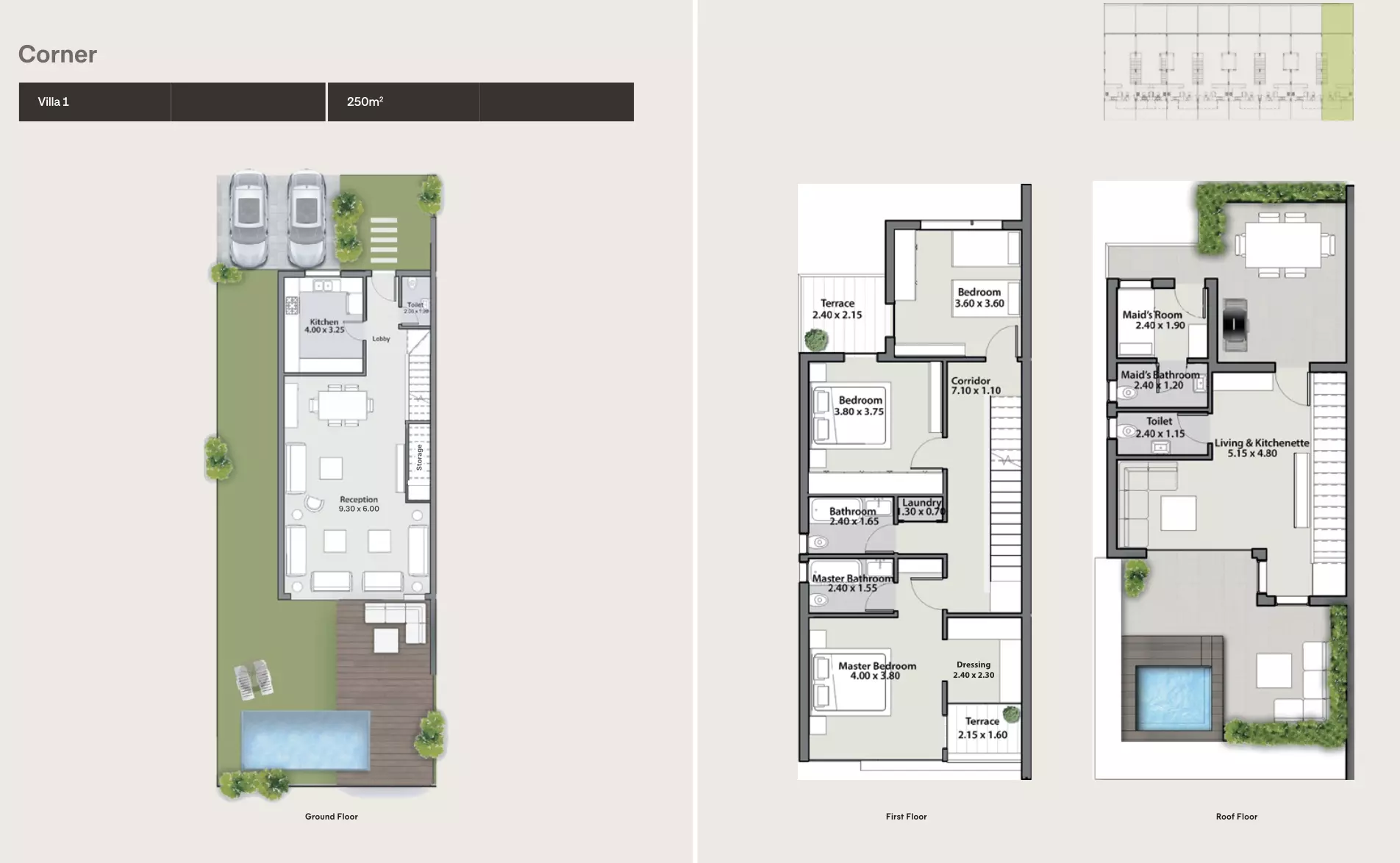 تاون هاوس · 4 غرف · 231–250 م² في The Median Residences New Cairo by EGYGAB 2