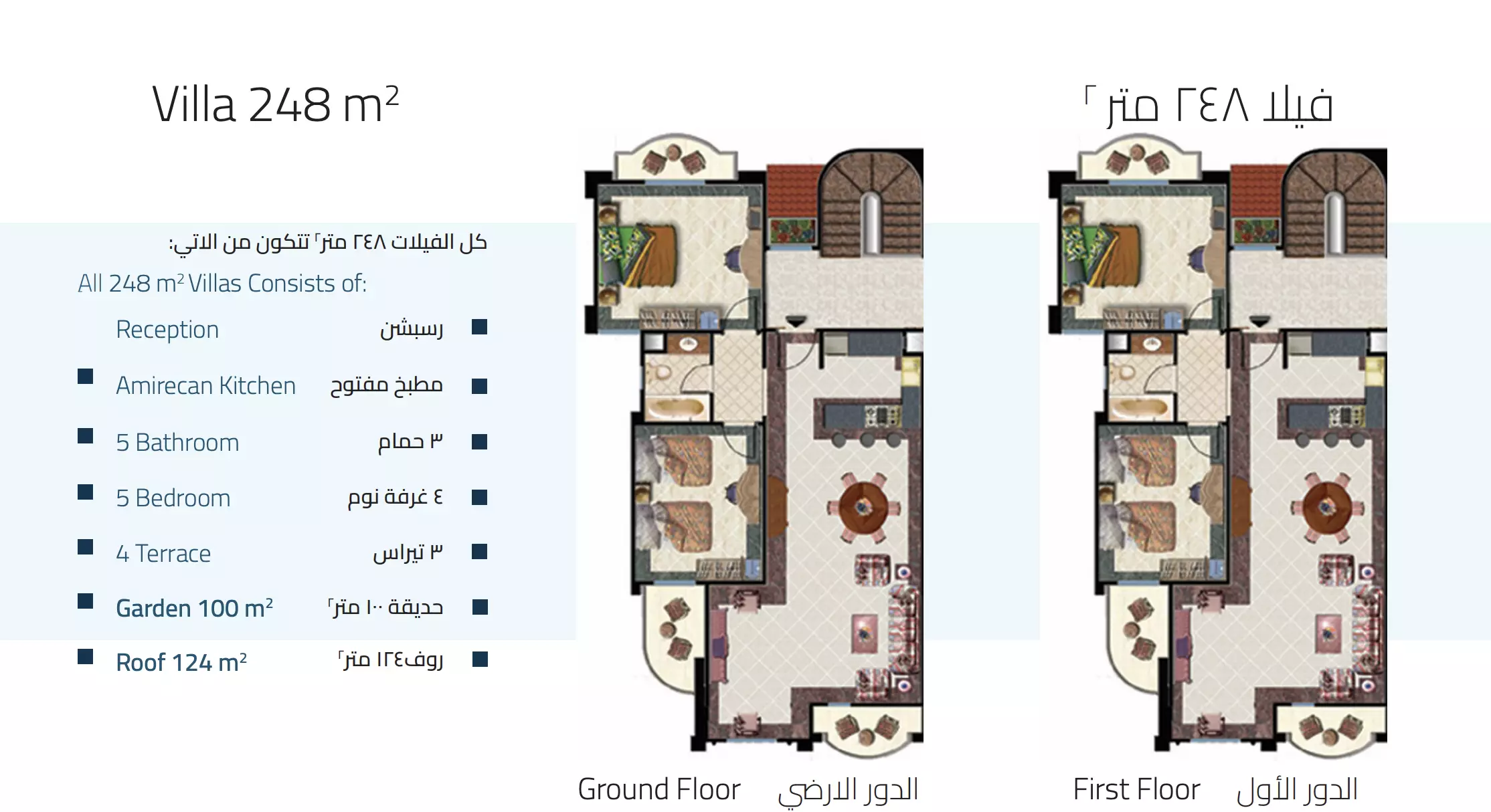 Villa · 5 Bedrooms · 248–341 m² in Coral Hills 2