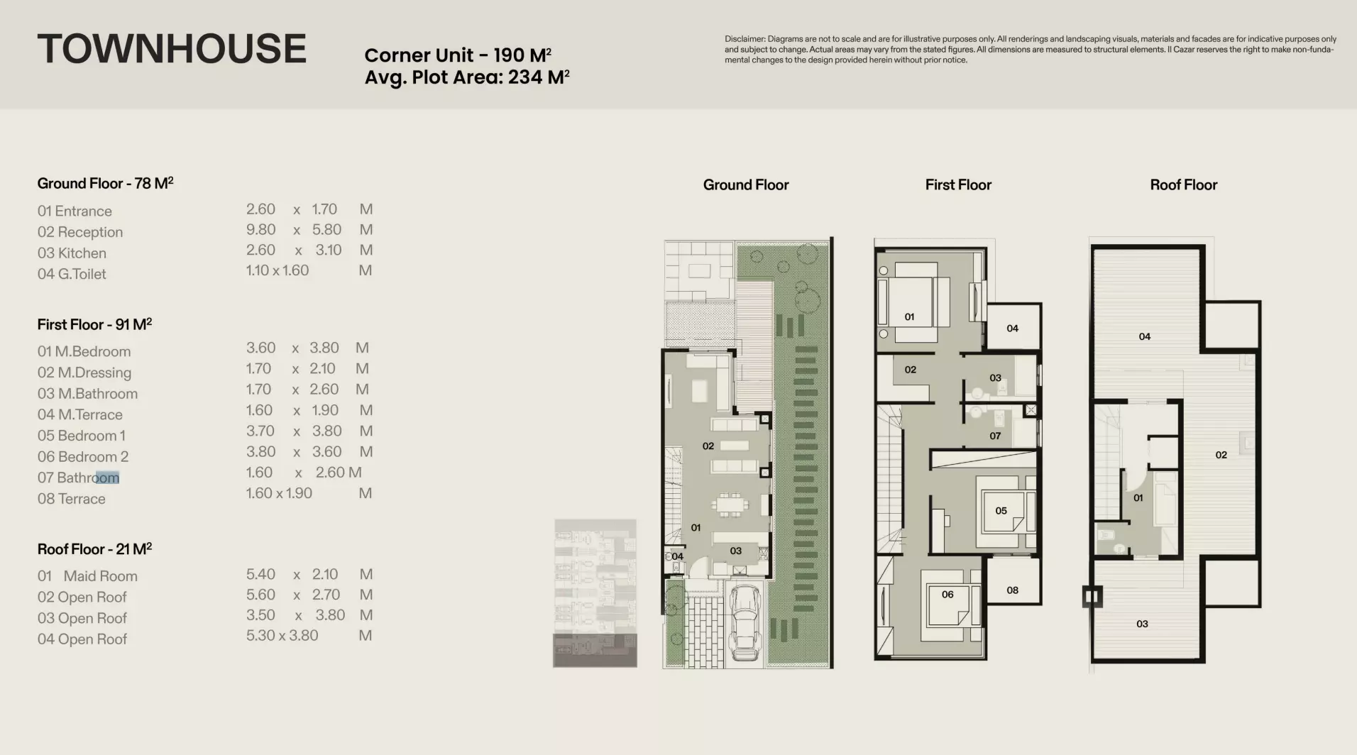 Townhouse · 3 Bedrooms · 180–190 m² in كمبوند فيا التجمع السادس 2026 Compound VEA New Cairo 2