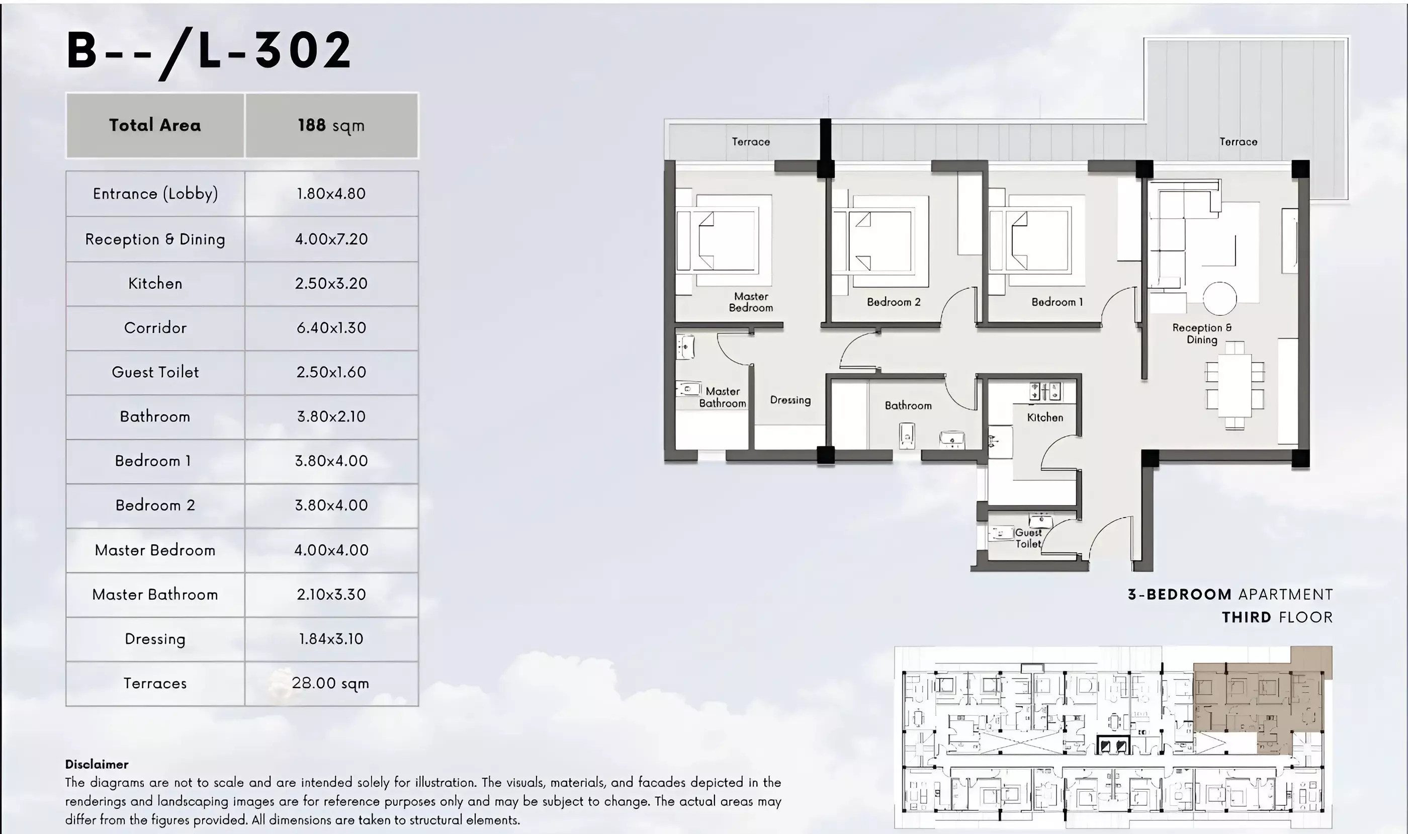 شقة · 3 غرف · 177–320 م² في كمبوند كايت ريزيدنس اكتوبر 2026 Compound Kite Residence October 2