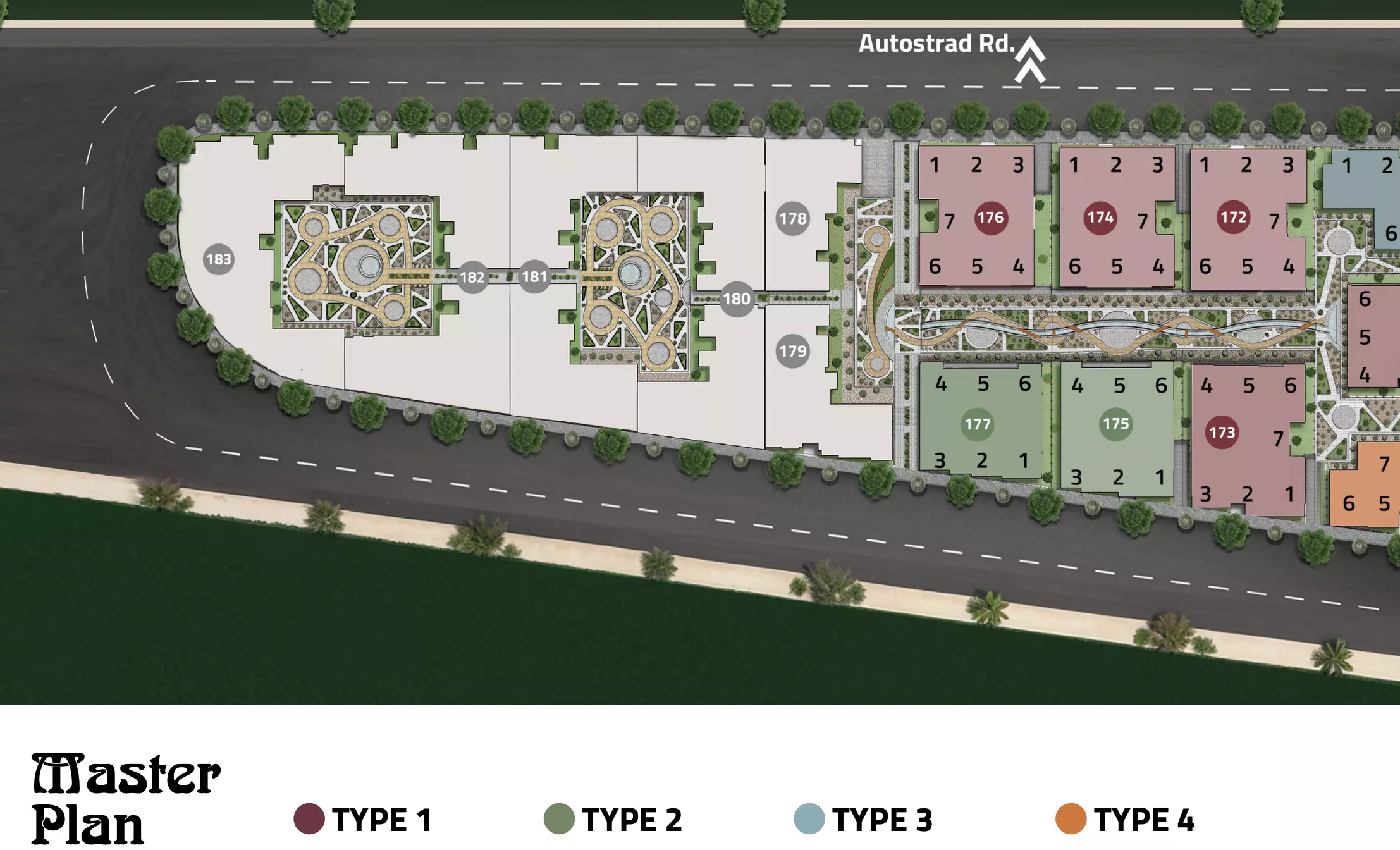 روك يارد شيراتون master plan