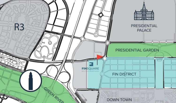 مول فنسكوير العاصمة الإدارية الجديدة master plan