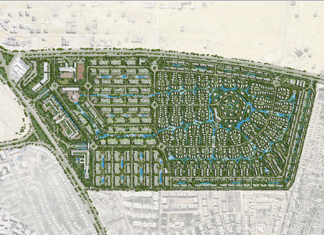 كمبوند زمرة ايست التجمع الخامس master plan
